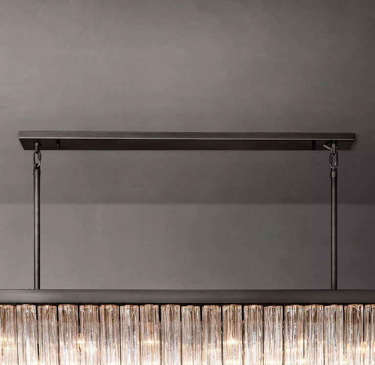 Caesar Glass Tube Linear Chandelier 72"