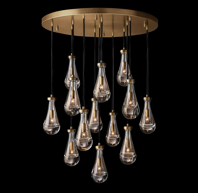 RAINDROP Drew Round 13-Light Chandelier For Living Room
