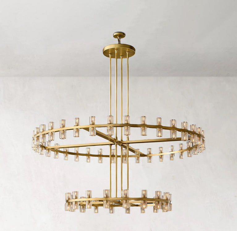 Arcachones Led Round Two-tier Chandelier 60"