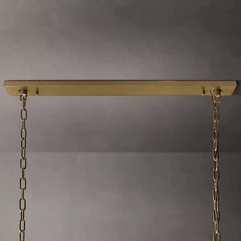 Jean Harlow Crystal Rectangular Chandelier 62"