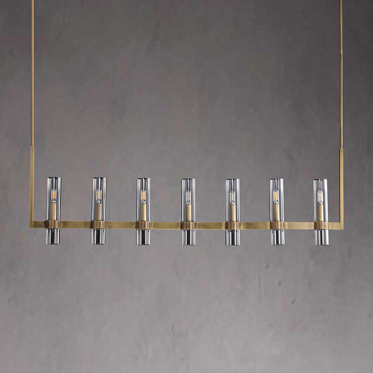 Ravelle Glass Linear Chandelier 50"(customized)