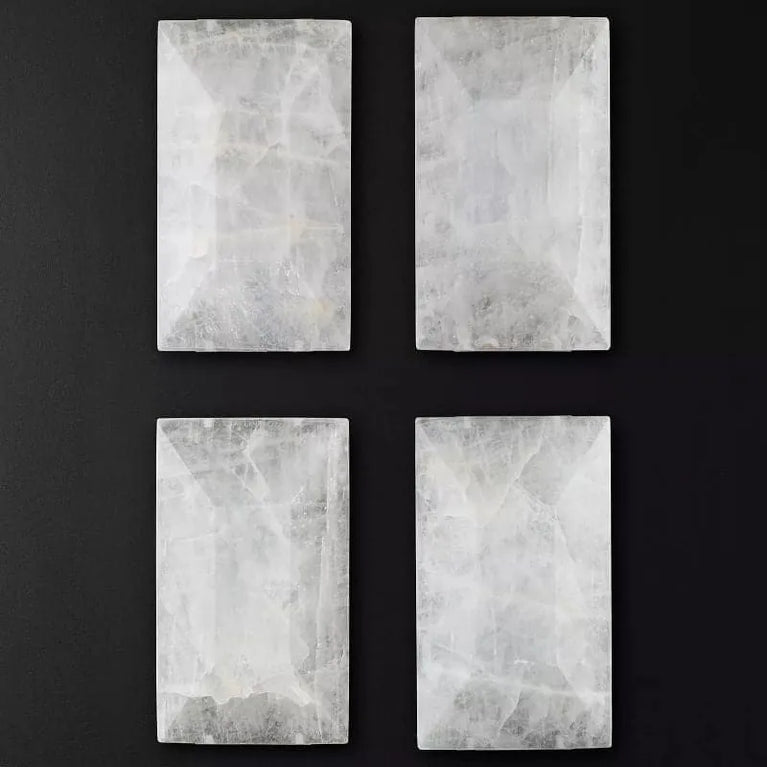 Harlowe Calcite Rectangular Chandelier 74" for Living room