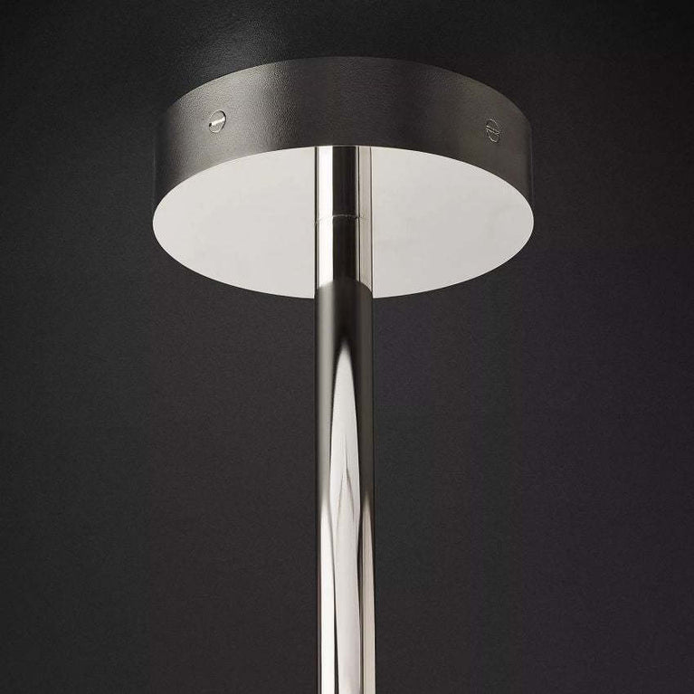 Sierra Glass Globe Modern Six-Arm Chandelier 55"W