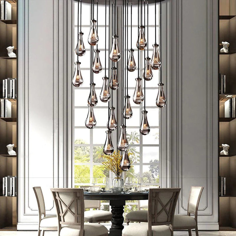 RAINDROP Drew Modern Round 21-Light Chandelier