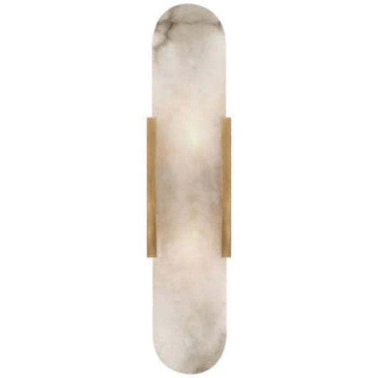 Alabaster Linear Wall Sconce 壁灯灯具 rbrights 20"H*4.25"W Brass