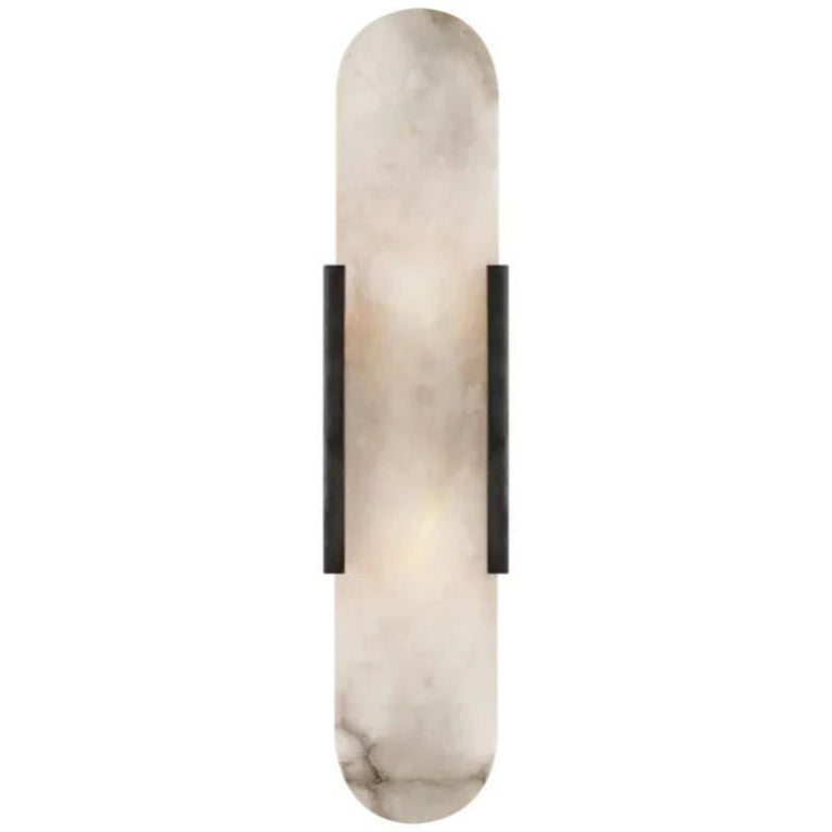 Alabaster Linear Wall Sconce 壁灯灯具 rbrights 20"H*4.25"W Black
