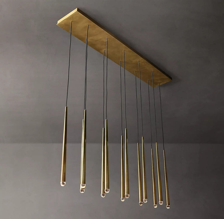 Aquitaines Linear Chandelier Light 60"