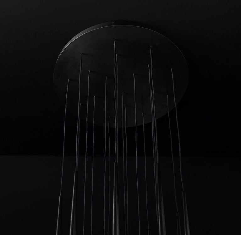 Aquitaines Round Chandeliers 30" Modern Chandelier Light