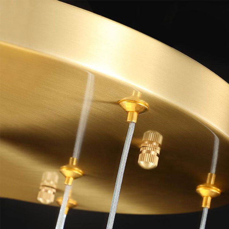 Masonry Faceted Crystal Prisms Chandeliers for Staircase Loft