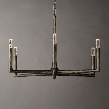 Avarital Forged Round Chandelier 36"