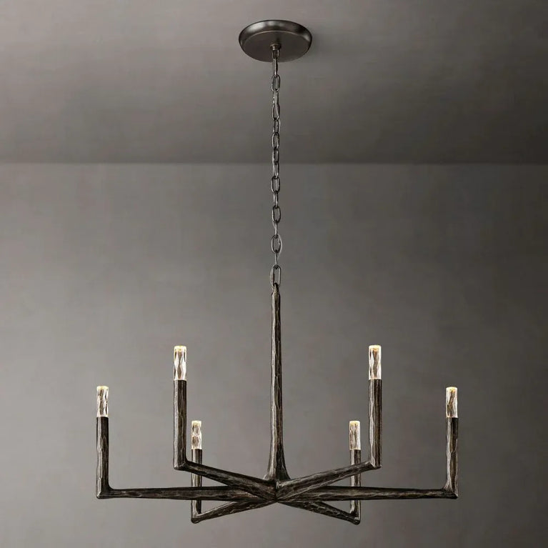 Thaddeus Round Chandelier 36'', Upscale Lighting Fixtures