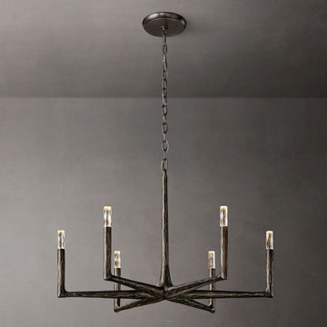 Avarital Forged Round Chandelier 36"