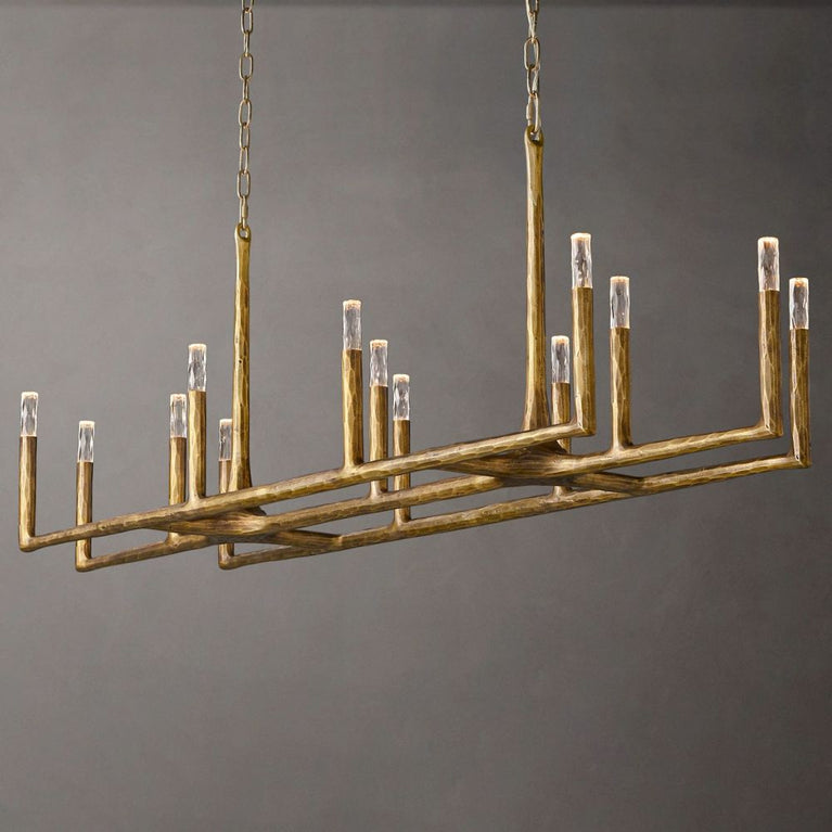 Avarital Forged Linear Chandelier 72"