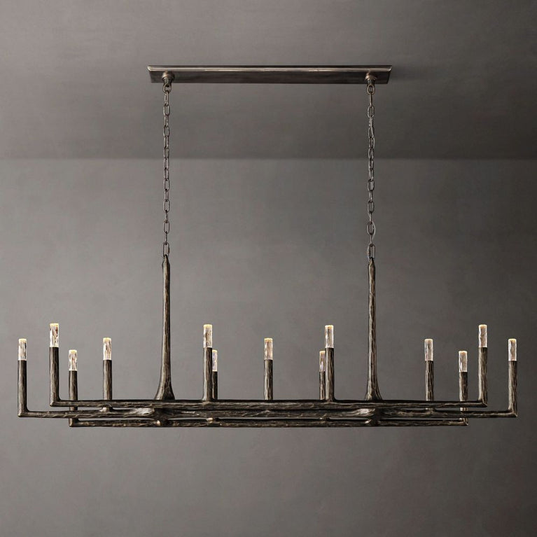 Avarital Forged Linear Chandelier 72"