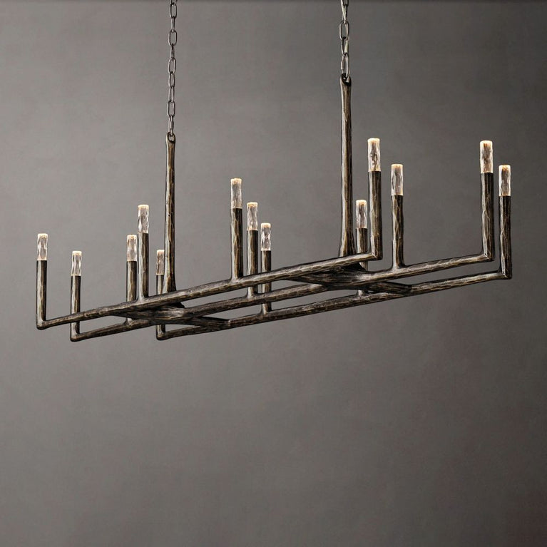Avarital Forged Linear Chandelier 72"