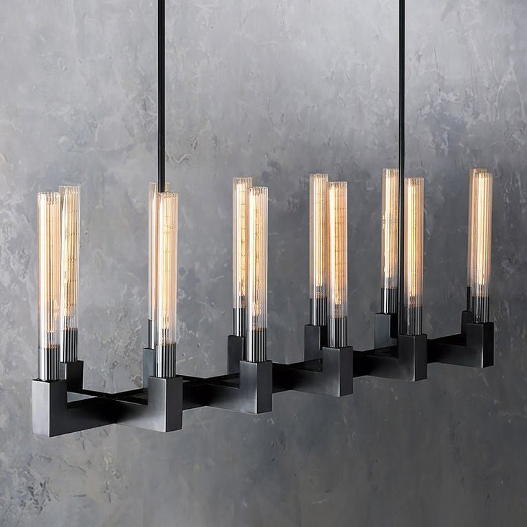 Cannele Linear Candlestick Linear Chandelier Light 55"