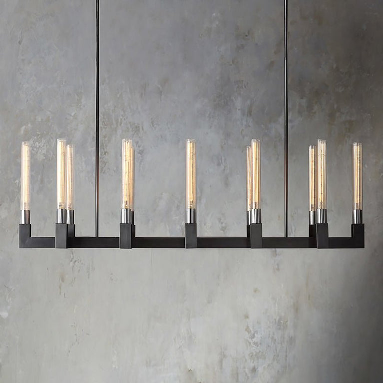 Cannele Linear Candlestick Linear Chandelier Light 55"
