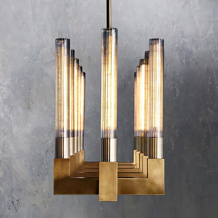 Cannele Linear Candlestick Linear Chandelier Light 67"