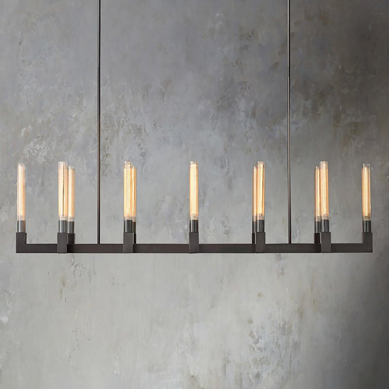 Cannele Linear Candlestick Linear Chandelier Light 67"
