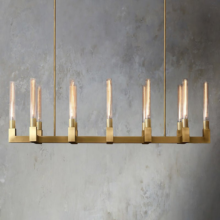 Cannele Linear Candlestick Linear Chandelier Light 55"