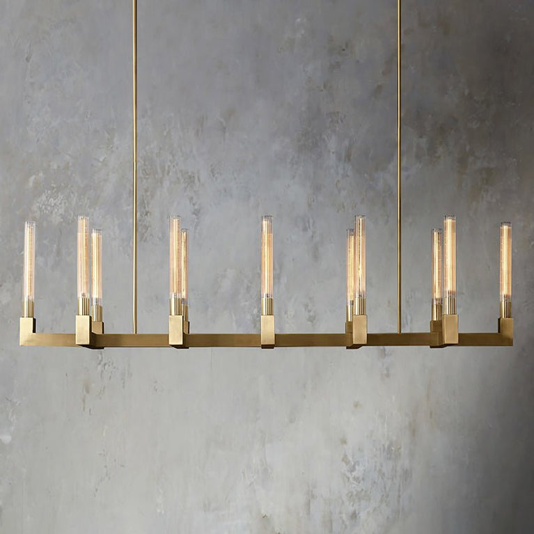 Cannele Linear Candlestick Linear Chandelier Light 67"