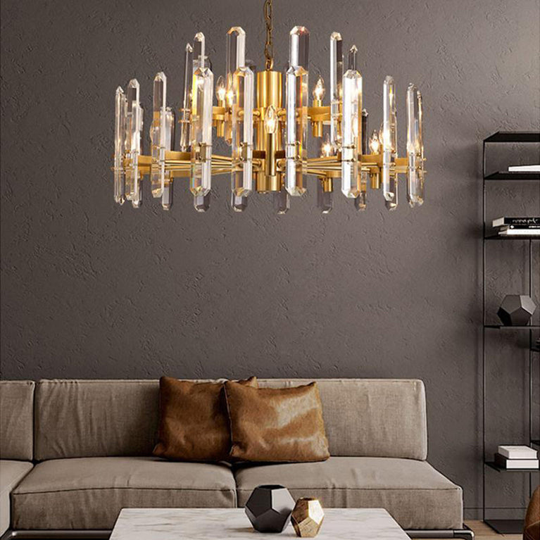 Bonnington Crystal Round Chandelier 37"