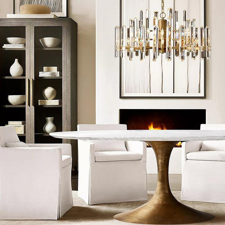 Bonnington Crystal Round Chandelier 37"