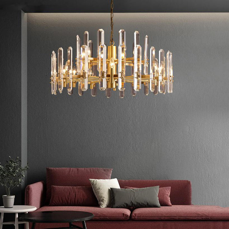 Bonnington Crystal Round Chandelier 37"