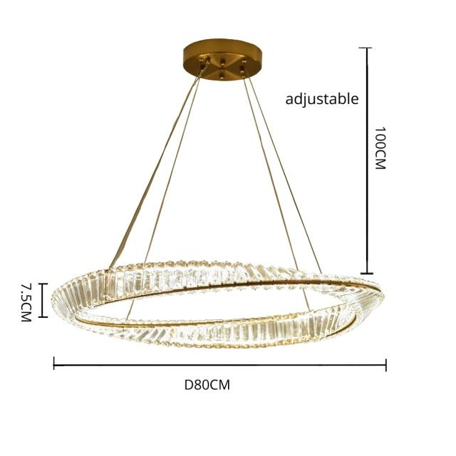 Cicero Crystal Ring Chandelier