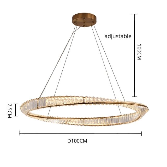 Cicero Crystal Ring Chandelier