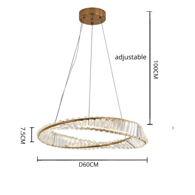 Cicero Crystal Ring Chandelier