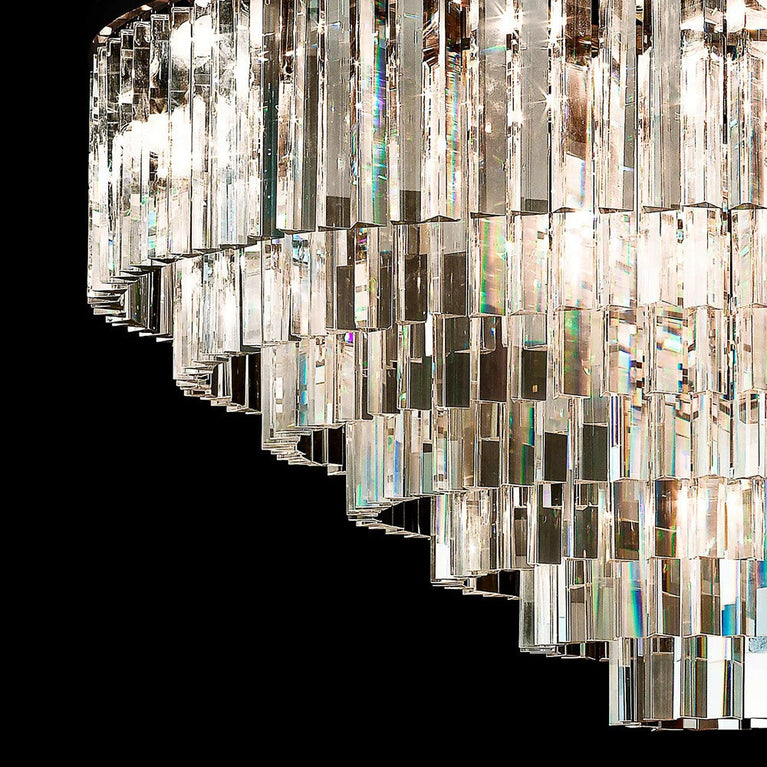 Clavel Crystal Round Chandelier for Living Room, Interior lighting