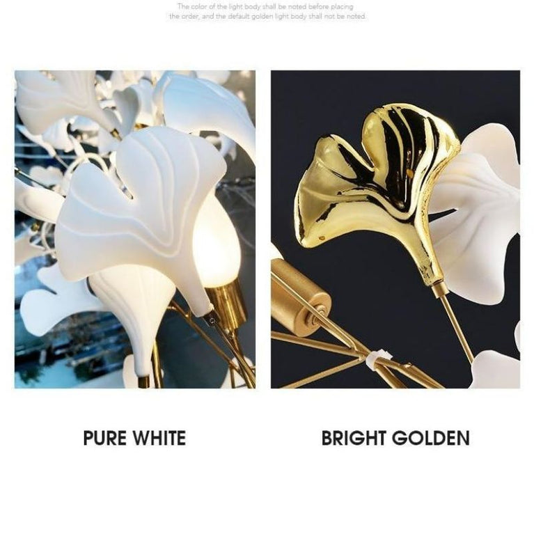 Ceramic Ginkgo Branch Chandelier chandeliers for dining room,chandeliers for stairways,chandeliers for foyer,chandeliers for bedrooms,chandeliers for kitchen,chandeliers for living room Rbrights