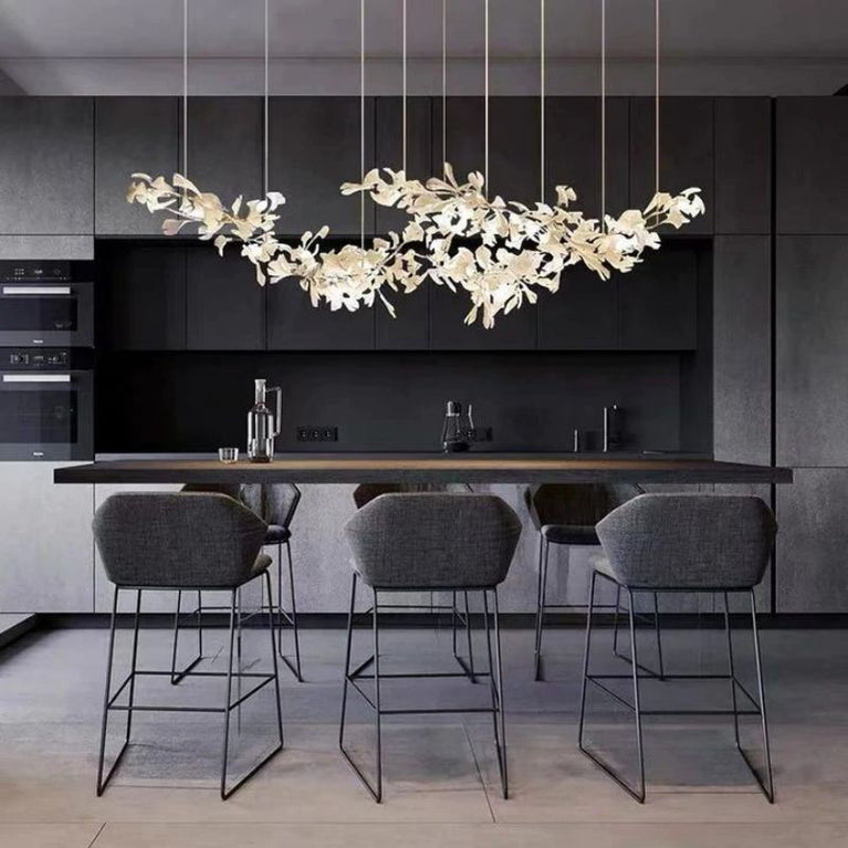Ceramic Ginkgo Chandelier chandeliers for dining room,chandeliers for stairways,chandeliers for foyer,chandeliers for bedrooms,chandeliers for kitchen,chandeliers for living room Rbrights 88"