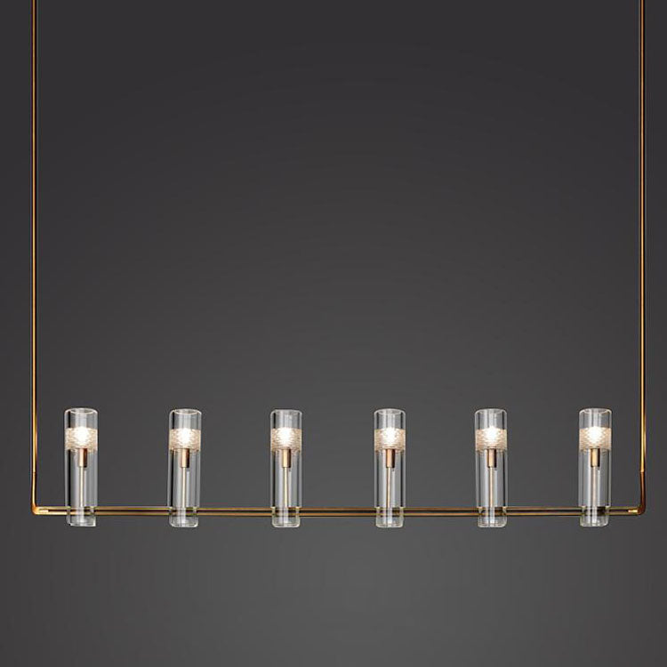 Concn Linear Chandelier for Dining Room