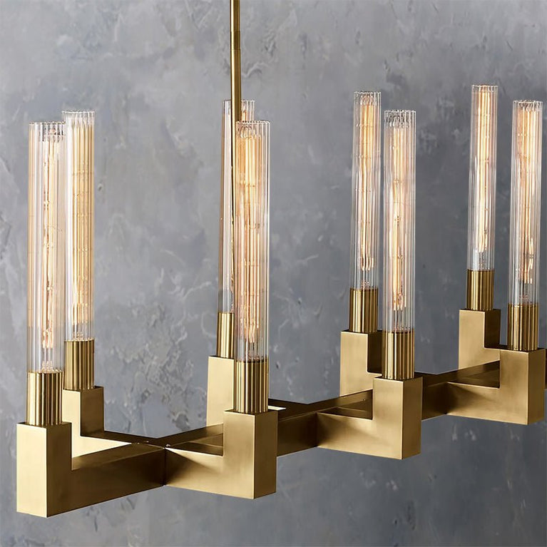 Cannele Linear Candlestick Linear Chandelier Light 55"