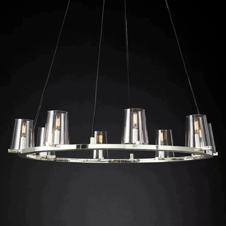 Cielle Round Chandelier Glass 36'' for Living Room