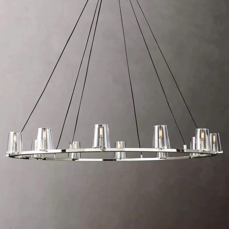 Cielle Round Chandelier Glass 60'' for Living Room