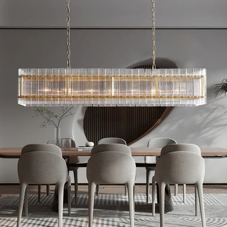 Modern San Marco Linear Luxury Chandelier 54"