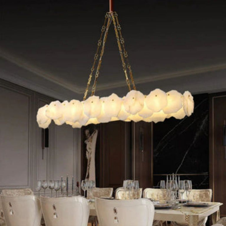 Nasile Linear Alabaster Chandelier 吊灯 rbrights