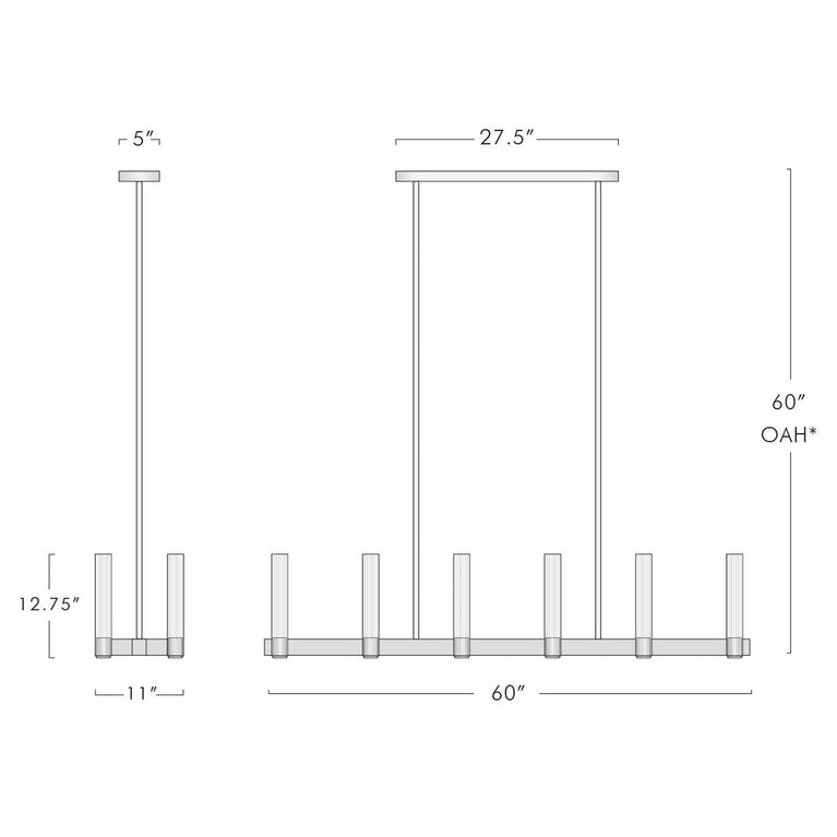 Pastis Linear Chandelier