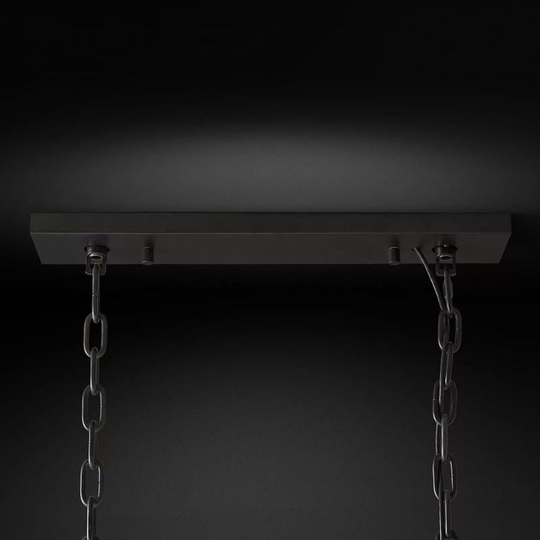 Harlowe Crystal Rectangular Chandelier Light 42"