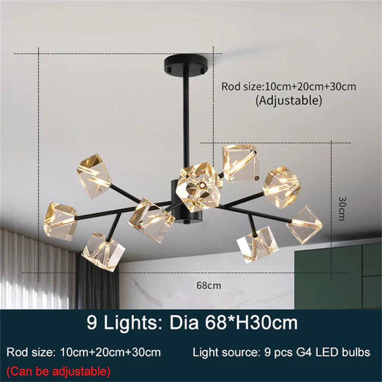 Porcelain Ginkgo Branch Chandelier chandeliers for dining room,chandeliers for stairways,chandeliers for foyer,chandeliers for bedrooms,chandeliers for kitchen,chandeliers for living room Rbrights 9 lights