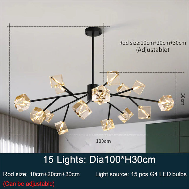 Porcelain Ginkgo Branch Chandelier chandeliers for dining room,chandeliers for stairways,chandeliers for foyer,chandeliers for bedrooms,chandeliers for kitchen,chandeliers for living room Rbrights 15 lights