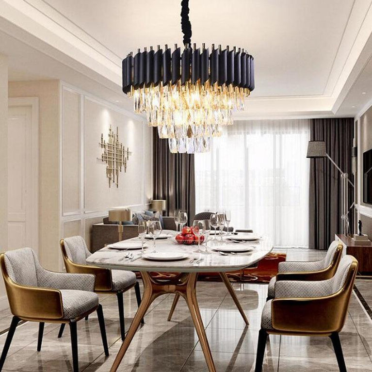 Sheila Conical Crystal Chandelier