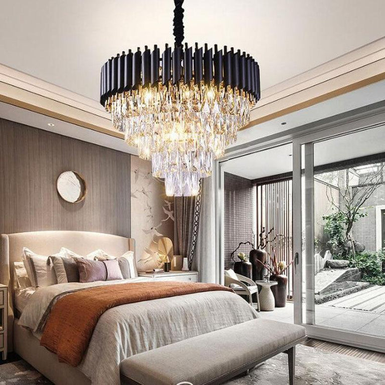Sheila Conical Crystal Chandelier