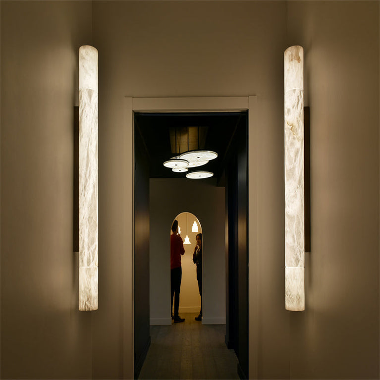 Charlene Marble Long wall sconce 46"H