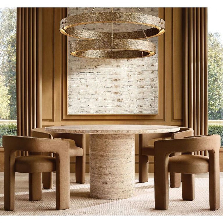 Vouvray Round Chandelier D36"