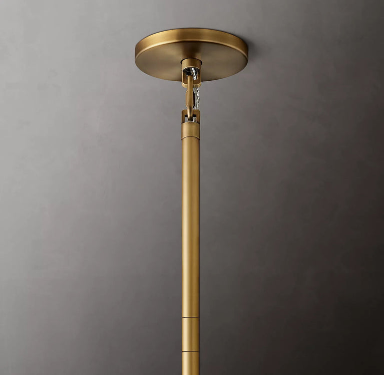Caesar Glass Tube 3-Tier Round Chandelier 48"