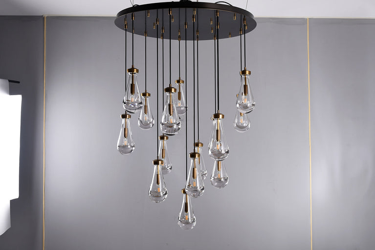 Rain Round Modern Chandelier Light